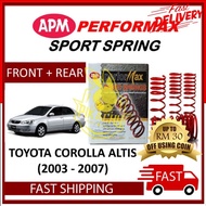 APM PERFORMAX TOYOTA COROLLA ALTIS (03-07') LOWERED COIL SPORT SPRING