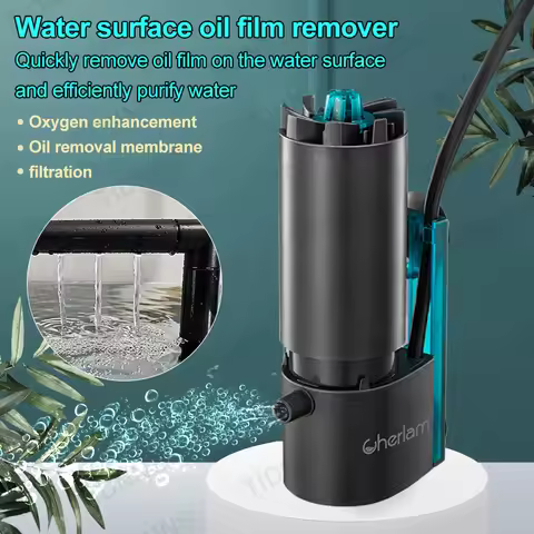 3w Fish Tank Electric Oil Removal Film Water Surface Mini Oil Film Processor Aquarium Oxygenation Si