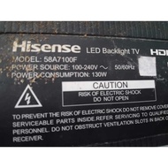Spare part for HISENSE 58A7100F LED TV - READY STOCK