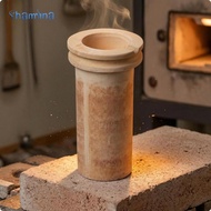 Shamjina Ceramic Melting Crucible Cylindrical Design Metal Melting Pot Crucible for Workshop Furnace