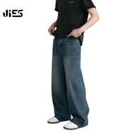 D714 - (BIRU MUDAH/BIRU) Jies Clothes [Baru Tiba] Seluar Jeans Baggy Loose Fits Wide leg Hight Desig