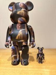 【秋葉猿】代售 BE@RBRICK 400% 100% 庫柏力克熊 Johannes Vermeer 戴珍珠耳環的少女