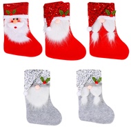 Ready Stock Quick Shipping Sequined Hat Christmas Stocking Christmas Candy Stocking Faceless Old Man