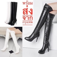 Suede High Boots 3.5 Inches (A1) Pointed-Heeled With A Beautiful Zipper. Dance Shoes.singer.pretty