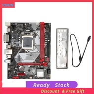 Tominihouse PC Motherboard  LGA1155 CPU Slot Maximum 16GB VGA DVI HD for Gaming