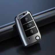 For VW Volkswagen Golf 7 MK7 Tiguan MK2 TPU Shell Fob Car Flip Key Case Cover for Seat Ateca Leon FR