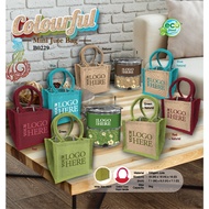 BUNDLE DEAL - B0229 + LD0118 Mini Jute Bag with 2 Tier Tiffin (Random Design)