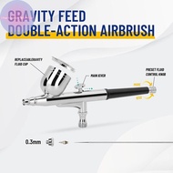 Strongaroetrtombn Professional Double Action Airbrush BD-130 Mounted 0.3mm Nozzles And Needles SG