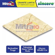 Sincere Granit Lantai 80x80 Motif Marble Cream Glazed MB9K005