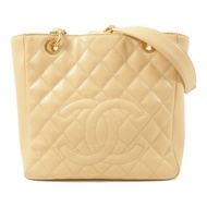 CHANEL 牛皮皮革PST金扣鏈帶肩背袋