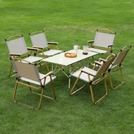 Camping Folding Table And Chair Set And Outdoor And Easy To Carry
