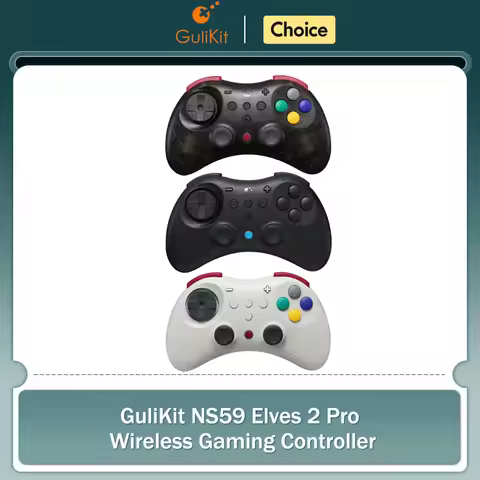 GuliKit NS59 Elves 2 Pro Wireless Gaming Controller with Hall Joystick for Nintendo Switch 1/2/ Andr