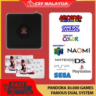 128GB Android TV box + GAME BOX PANDORA 2in1 4K HD Game Console 30000 Retro Classic Game TV Box + Dual