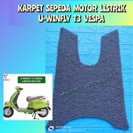 Karpet Sepeda Motor Listrik U-Winfly T3 Vespa Limited Edition