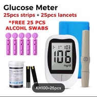 🔥 KH FULL SET 25 🔥 Glucometer Test Kits with Strips Glucose Meter Complete Set Glucose Blood Test Ma