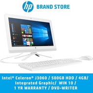 HP Non Touch All In One Destop PC (Celeron J3060/4 GB/500 GB/Graphic 405/21.5''/Win10/White) 22-B404