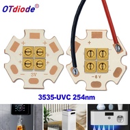 UVC LED Diode 254nm 6V 12V 24V Deep UV SMD Chip 2W-2.5W Diode 3535 250nm-260nm Lamp SMD Beads Surfac