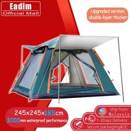 4-8 Person Camping Tent Double Layer Waterproof Rainproof Auto Open Outdoor Camping waterproof Hiking Tent khemah Tent Outdoor Automatic Quick Open Field Camping Tent Foldable Camp