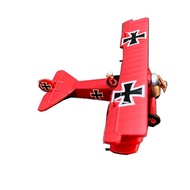 1/72เยอรมัน WWI Fokker DR 1 Baron Biplane ใบพัดเครื่องบินรบ Diecast พวงกุญแจโลหะรูปเครื่องบินอากาศยานของขวัญเด็กของเล่นโมเดล