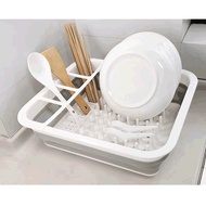 Rak Pinggan Mangkok Boleh Lipat/ Kitchen Dish Rack drainage Rack Foldable Storage/foldable Dish Rack
