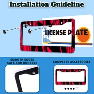 TEMU 1pc Metal License Plate Frame, Waterproof And Easy To Clean, Suitable For Cars In The Usa And C
