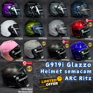 Gracshaw G919i Glazzo Mono Plain Colour Helmet G919i Helmet Hero same like ARC Ritz Helmet ACES R2 H