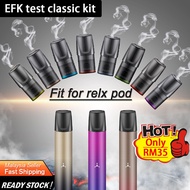 ready stock in KL！EFK Classis Starter  kit，Compatible With relx refill pods/sp2 cartridge pods/DD Transparent pods