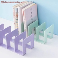 dreamwin 4 Grid Bookends Stand Bookshelf Desktop Book Holder Office Storage Rack Organizer vn