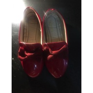 Shop Display Shoes Store / Shoes Imported Red Girls / flats Red Ribbon Shoes ABG Teenage Children