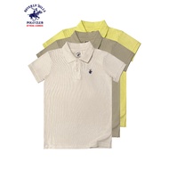 Beverly Hills Polo Club Kids Boy’s Combed Cotton Pique Polo Shirt in Ecru,Oak,Yellow GRTX1606SH
