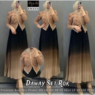 NO CANCEL• Daway Skirt Set• Gradient Pleated Skirt Set