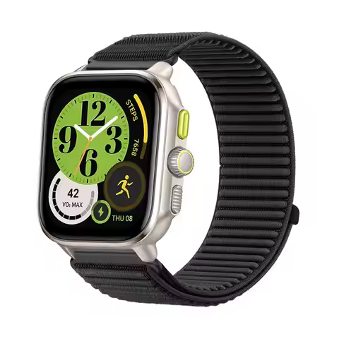 Nylon Bands for Amazfit Cheetah Square Band, Elastic Soft Velcro Nylon Strap