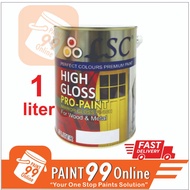 LSC 1L HIGH GLOSS PAINT/CAT MINYAK FOR WOOD & METAL 🌟BUATAN MALAYSIA🌟 LSC