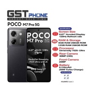 Xiaomi Poco M7 Pro 5G (12GB+12GB Extended Ram+512GB Rom) (Original Malaysia Set) With Premium Gift