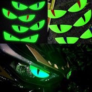For Honda ADV Beat Wave Vario XMAX Devil Eyes Nighttime Luminous 3D Gel Motorcycle Sticker Decal