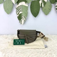 《荃灣實體店》LOEWE Mini Gate 綠色馬鞍包 斜肩包 2023年