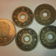 日本古錢，古錢幣，古錢，收藏錢幣，紀念幣，收藏，幣～日本十錢古錢幣（大正10年～14年）
