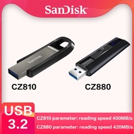 【CW】 SanDisk CZ880 1TB EXTREME PRO USB 3.2 Solid State Flash CZ810 64GB 128GB 256GB 512GB Super fast solid state performance U drive