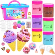 Slime Making Kit DIY Ice Cream Slime For Girls Butter Slime Fluff Slime Making Kit Kids Slime Stress