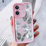 Case For OPPO A3 4G A3 Pro 5G A3X 4G A3X 5G A40 A60 5G Three-Color Butterfly Phone Silicone Shockpro