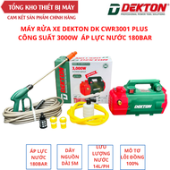 Máy rửa xe chỉnh áp lực cao Dekton DK CWR3001 PLUS công suất 3000w có rơ le nguồn chống rò điện