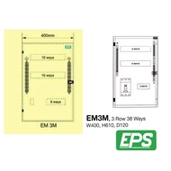 EPS EM-3M 3Row 38Way RCCB Metal Clad Enclose DB Box (EM3M) + Mystery Gift