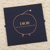 CHA *** D1or Necklace Necklace Clavicle Chain Single Layer CD Star Necklace