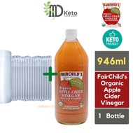 [MD Keto] Healthy Fairchild Apple Cider Vinegar 946ml for digestion low carb vegan vegetarian gluete