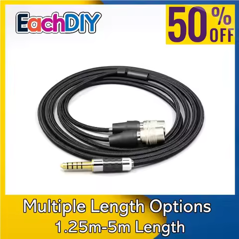 Super Soft Headphone Nylon OFC Cable For Mr Speakers Alpha Dog Ether C Flow Mad Dog AEON Earphone LN