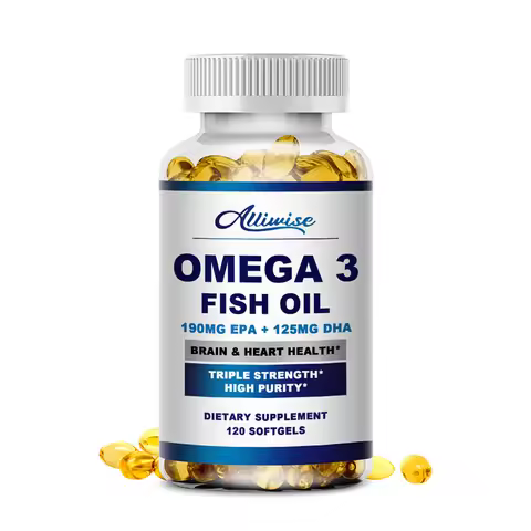 Omega 3 Fish Oil Capsules With Epa & Dha For Heart, Brain And Immune Support Eye And Skin Health Glu