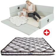 GGUMBI: 3 in 1 Transformation Bed - World Star (Grey) + Customised mattress - 25% OFF