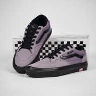 [Ready Stock]Vans Skate Rowan Pro Dark Night Black Purple Classic Versatile Lightweight Comfort Casu