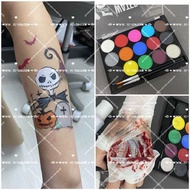 旺角現貨萬聖節15色Halloween水性面部人體彩繪顏料