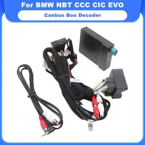 16pin Wiring Harness Adapter Canbus Box Decoder For BMW NBT CCC CIC EVO System Android Radio Power C